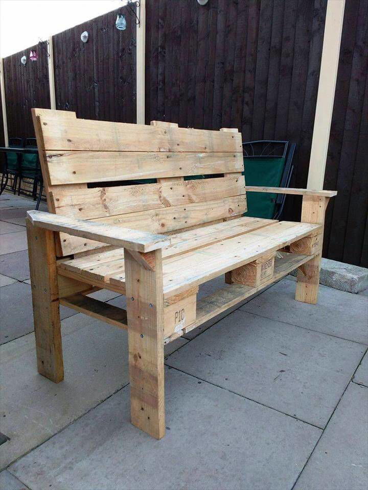 DIY Pallet Bench - Easy Pallet Ideas