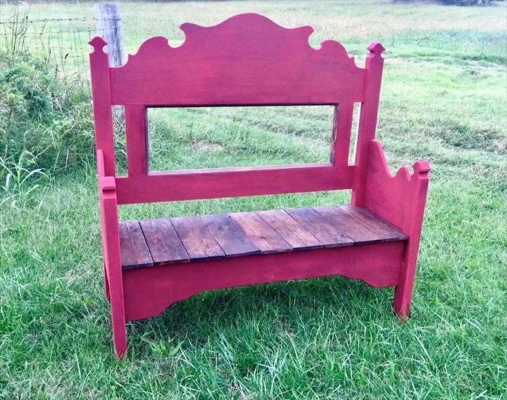 Bench From Old Headboard Foot Board, How To Make A Bench Out Of An Old Headboard And Footboard