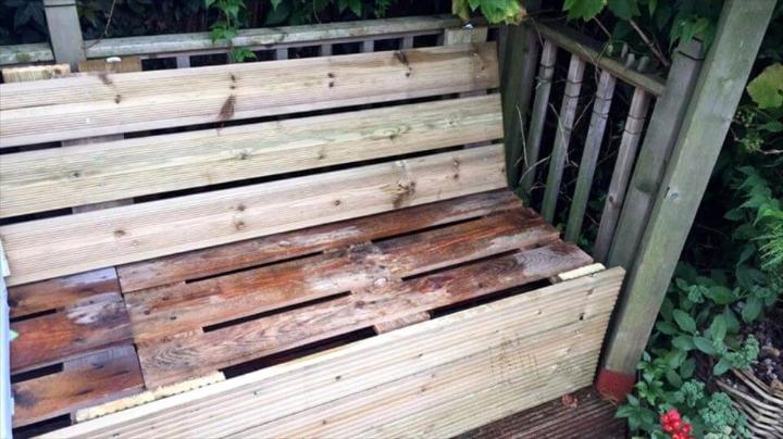 repurposed wooden pallet outdoor sectional sofa frame