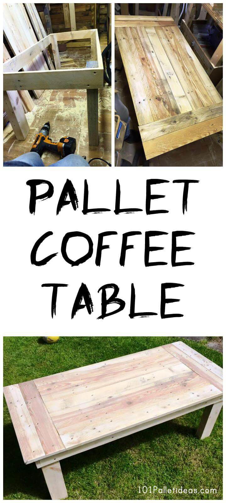 easy pallet coffee table - easy pallet ideas