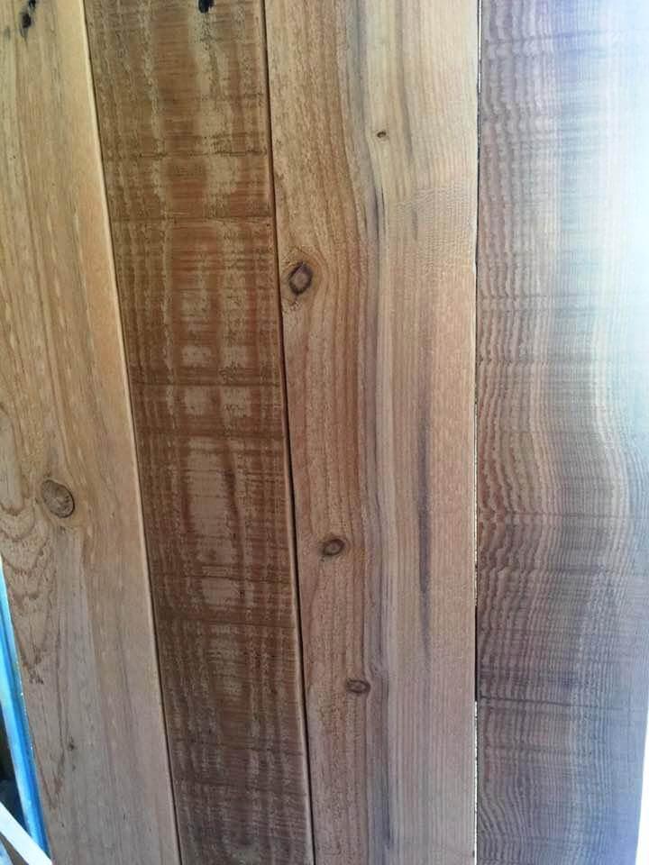 repurposed wooden pallet cabinet