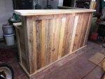 DIY Pallet Bar with Custom Built-in Shelves - Easy Pallet Ideas