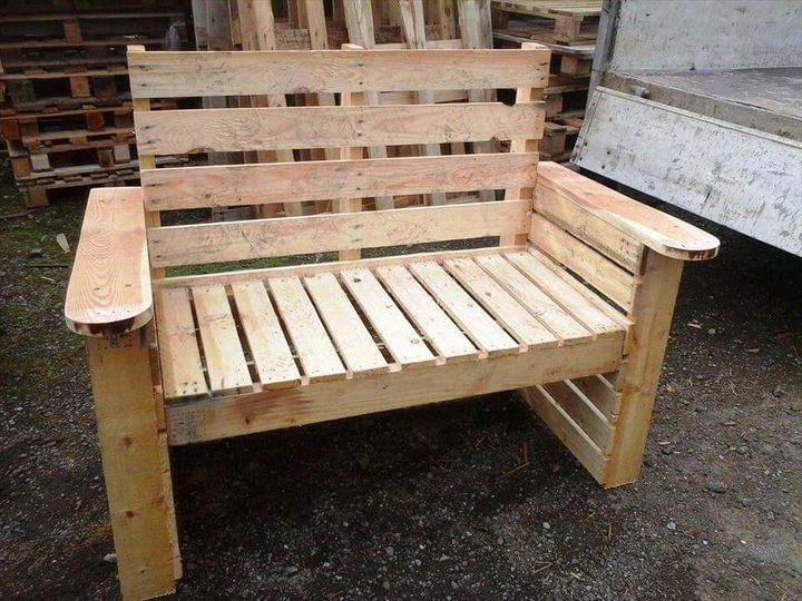 DIY Pallet Bench and Chair Set - Easy Pallet Ideas