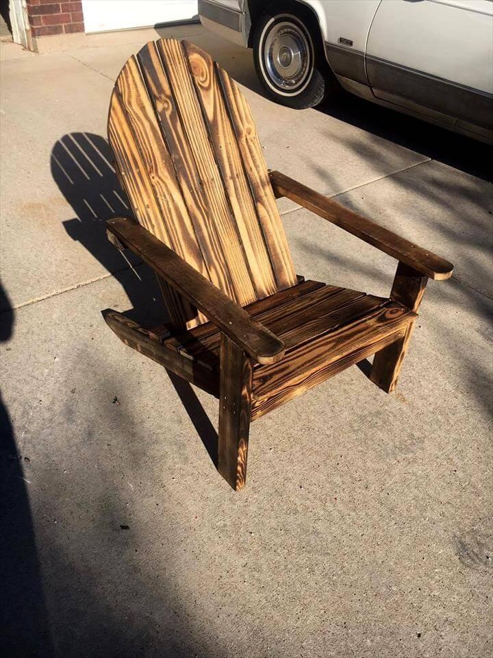 repurposed pallet adirondack chair