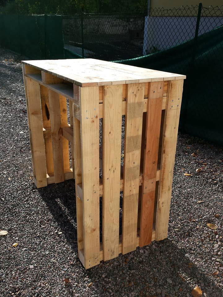 repurposed pallet computer desk