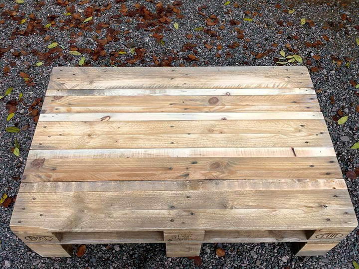 Diy Euro Pallet Desk And Coffee Table Easy Pallet Ideas