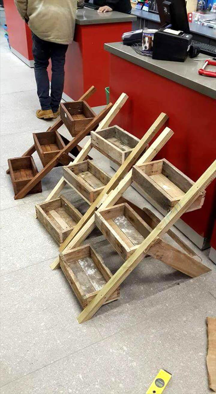 pallet hanging planter boxes