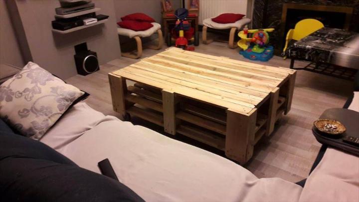 wooden pallet coffee table 