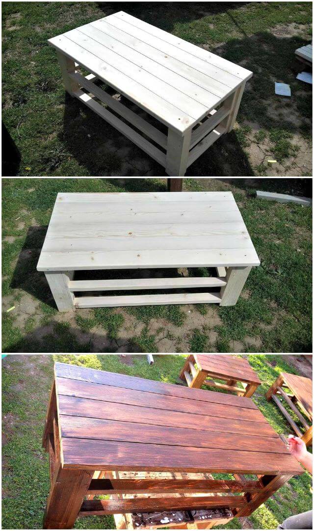 Wooden Pallet Coffee Tables - Easy Pallet Ideas