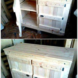 Pallet Wood Cabinet Unit for Kitchen - Pallet Furniture Ideas - Pallet Ideas - Pallet Projects (1)