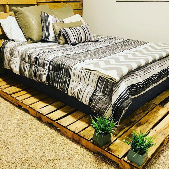 100 DIY Recycled Pallet Bed Frame Designs - Easy Pallet Ideas