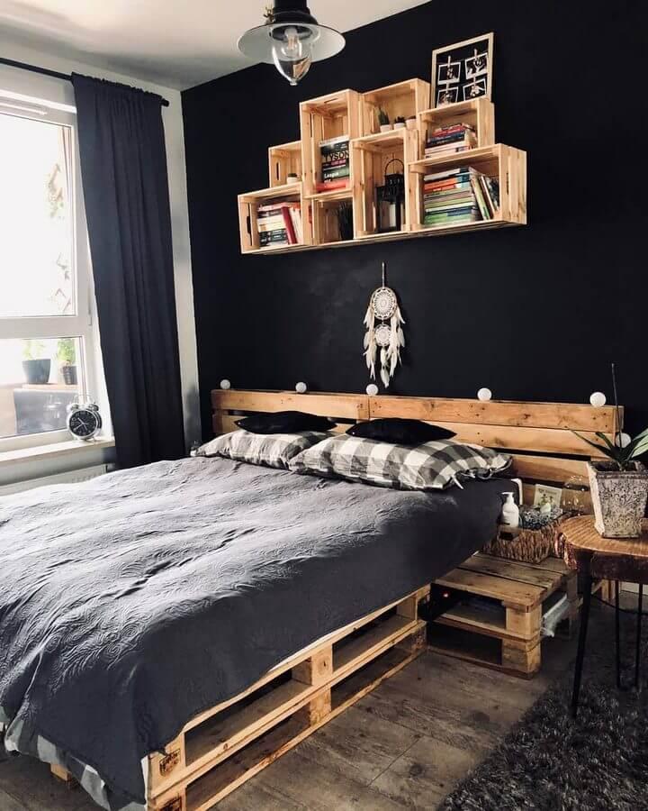 100 Diy Recycled Pallet Bed Frame, Easy Pallet Headboard Ideas