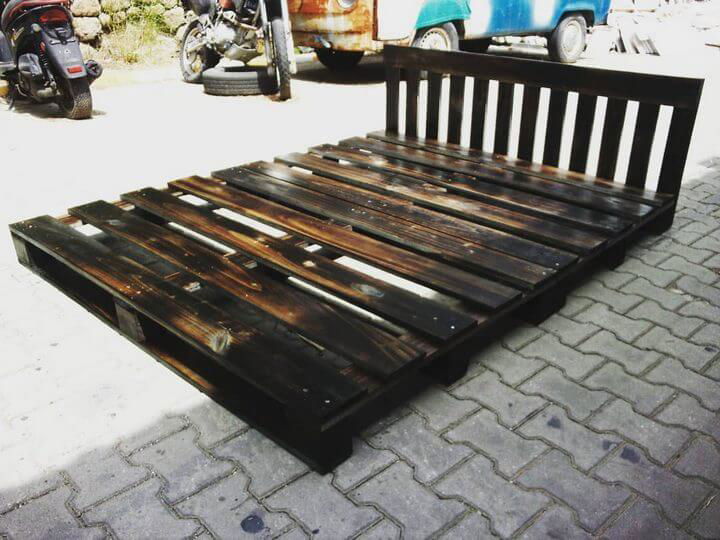 Simple Pallet Bed Frame