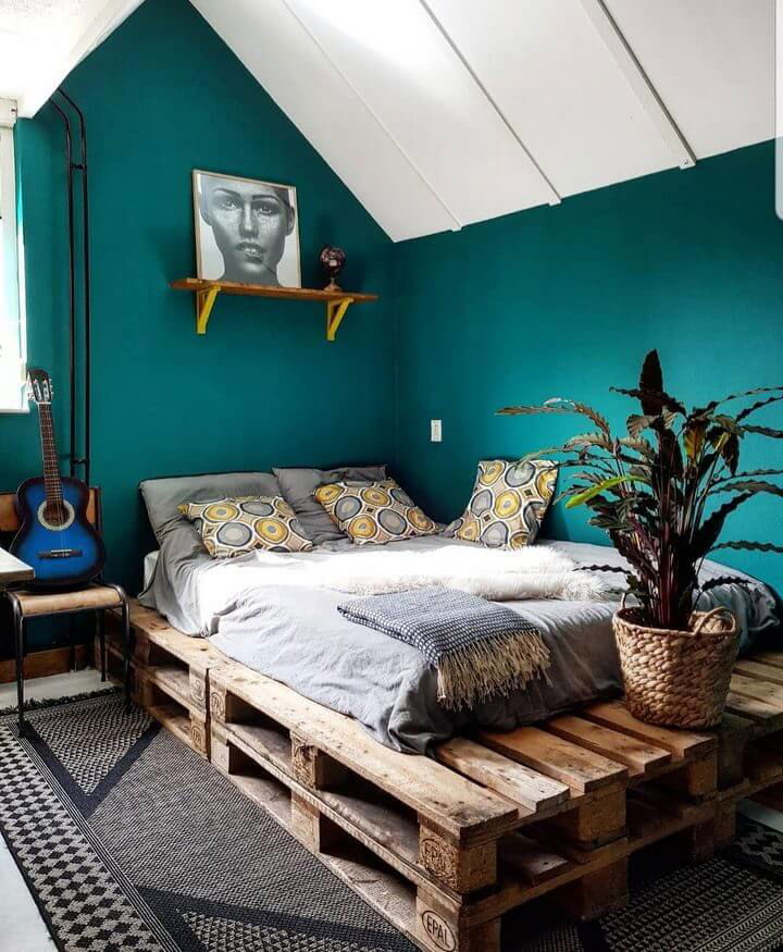 100 DIY Recycled Pallet Bed Frame Designs Easy Pallet Ideas