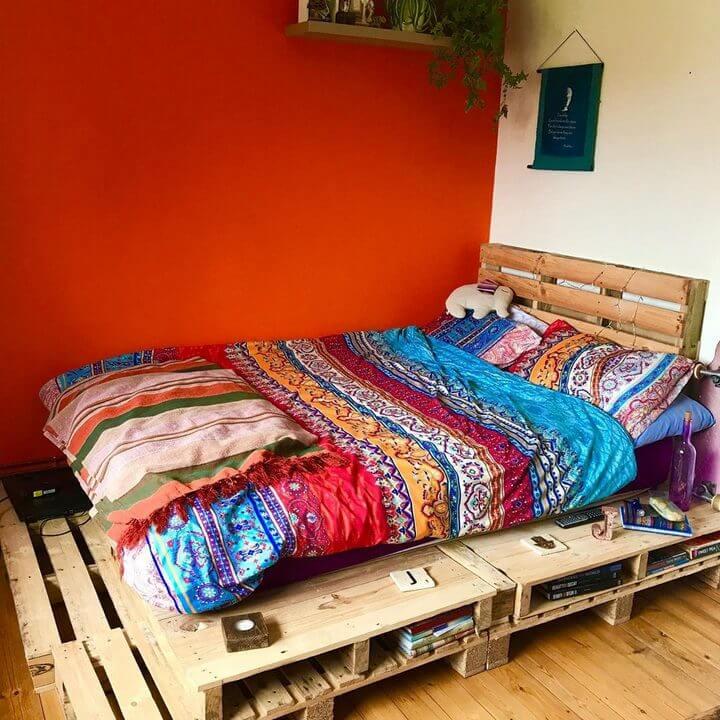 100 DIY Recycled Pallet Bed Frame Designs - Easy Pallet Ideas