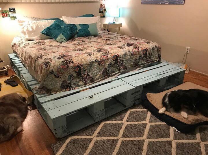 wood pallet bed frame
