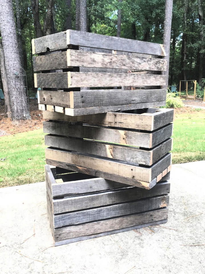 Crates Out of Wood Pallets