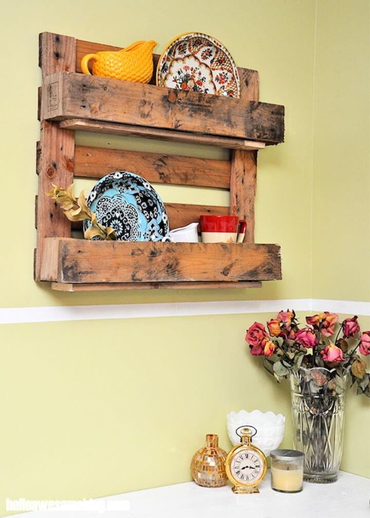Make Pallet Shelf for Your Rustic Home