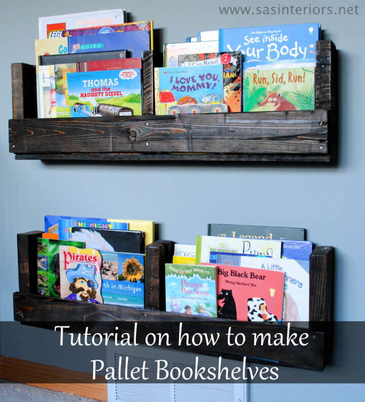 Make Your Own Pallet Bookshelf