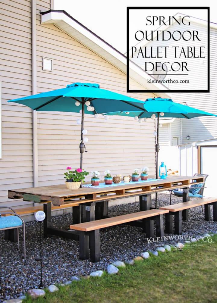Outdoor Dining Table From Pallet