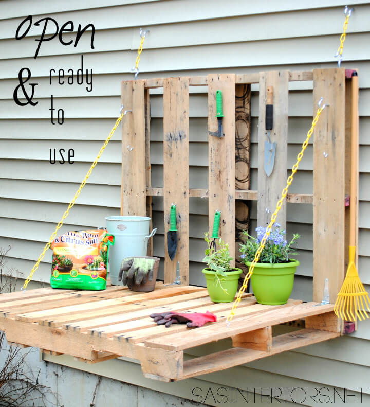 Pallet Gardening Table on Budget