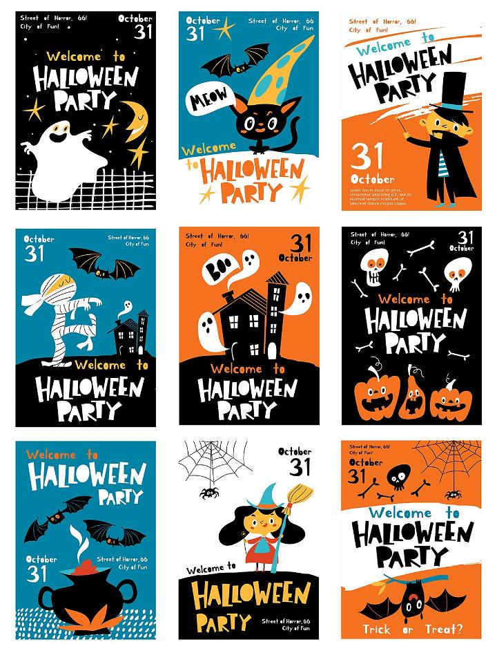 Creative Halloween Party Poster Ideas