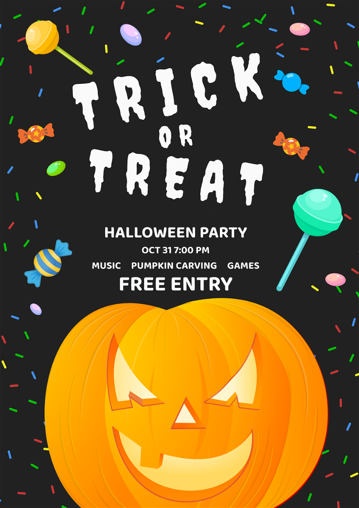 Easy Halloween Party Poster Ideas